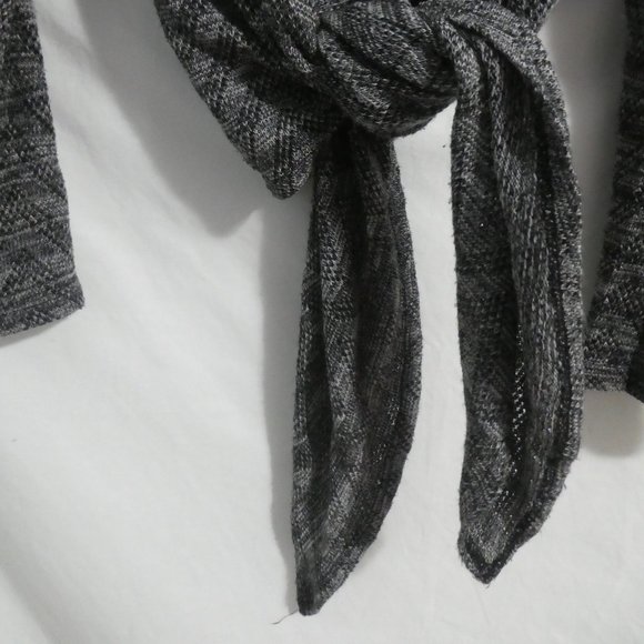 GEORGE | medium | Chevron Salt and Pepper Tie Waist Cardigan | GUC - Picture 7 of 16